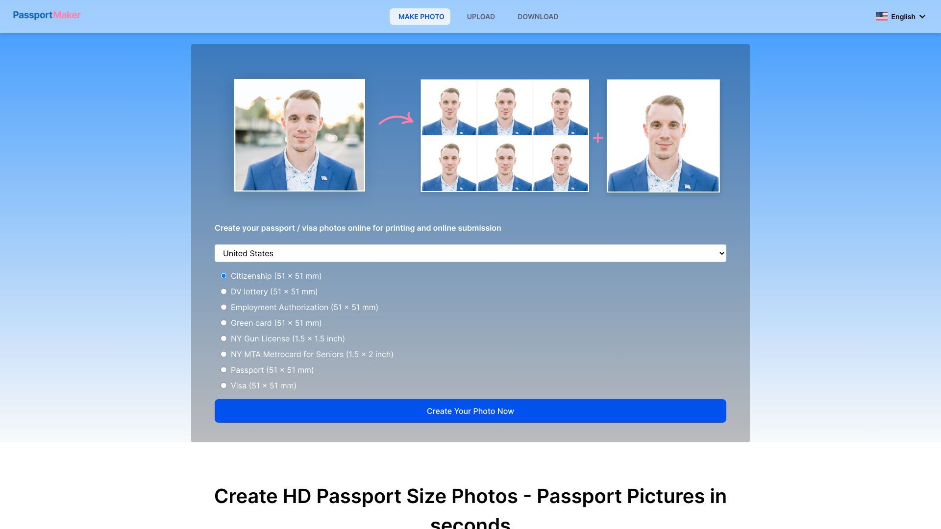 Passport Maker AI image