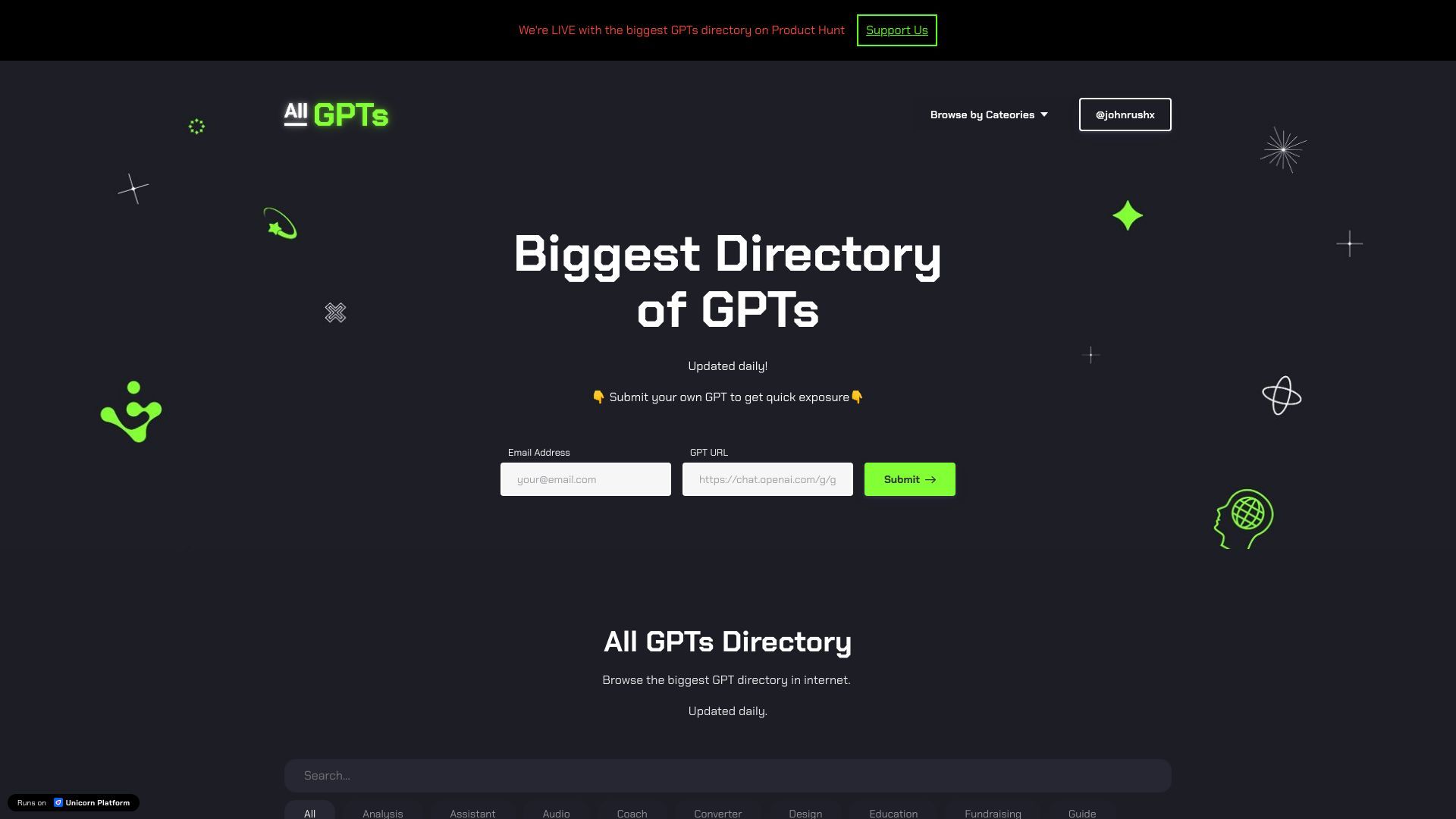 All GPTs Directory image