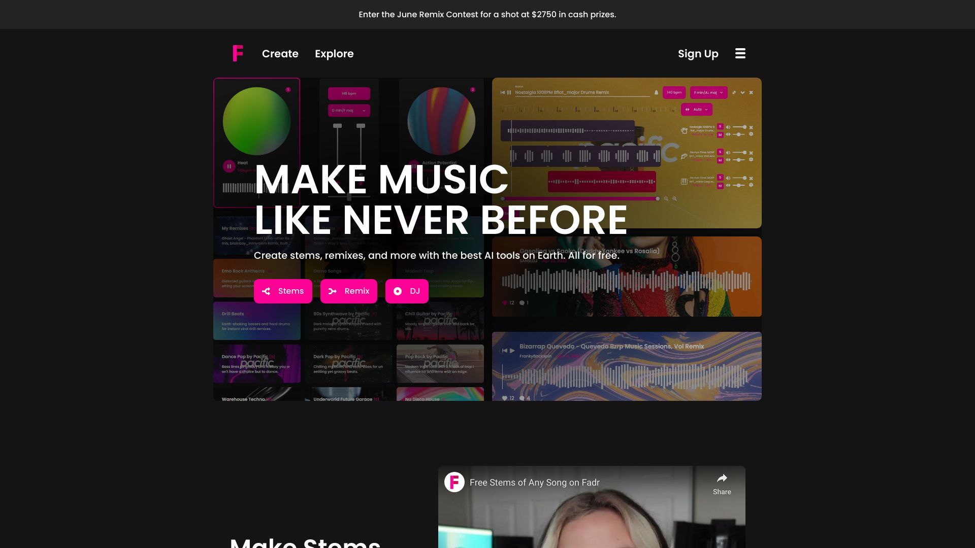 Fadr - AI Music Maker image