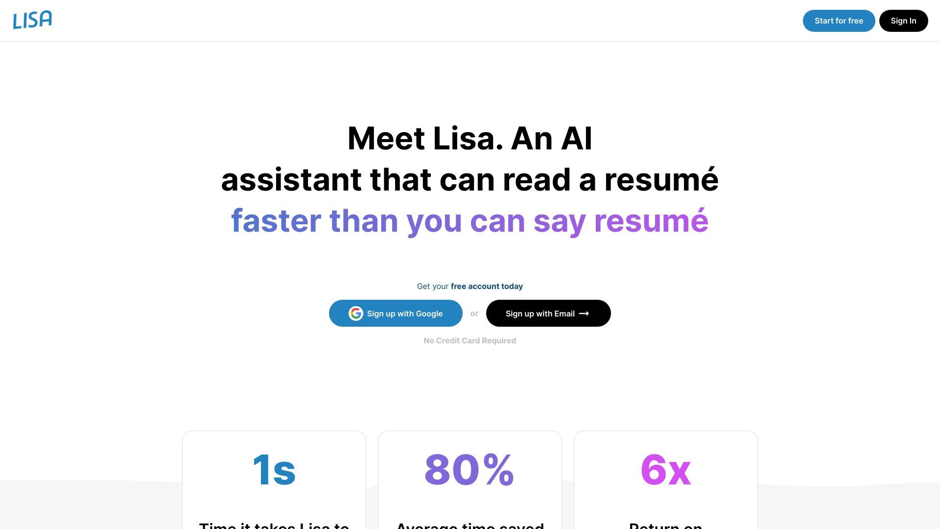 Lisa - AI Resume Reader image