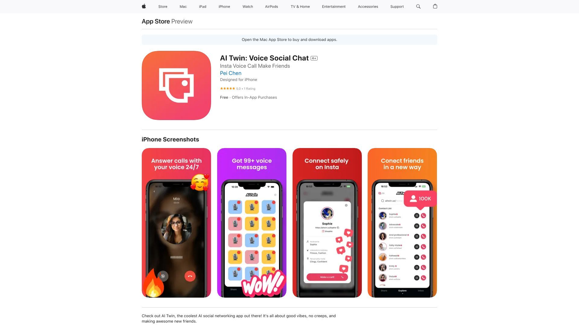 AI Twin: Voice Social Chat image