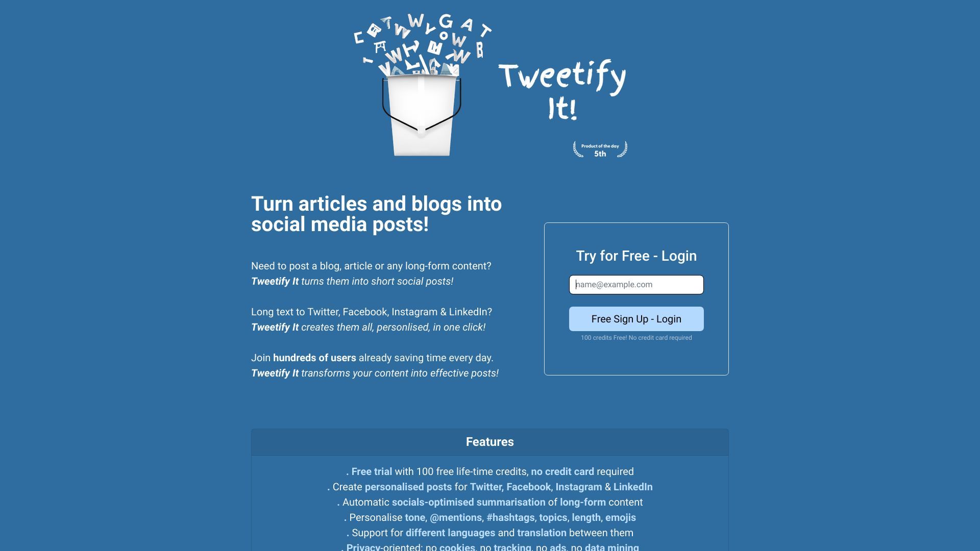Tweetify It image