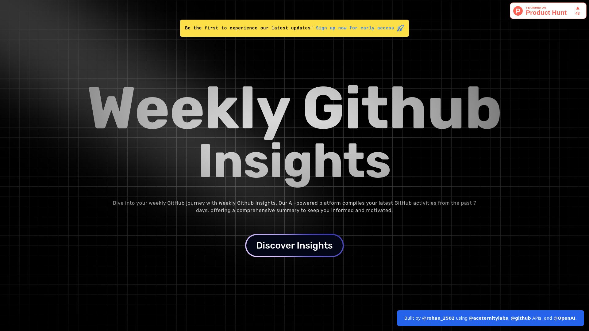 Weekly Github Insights image