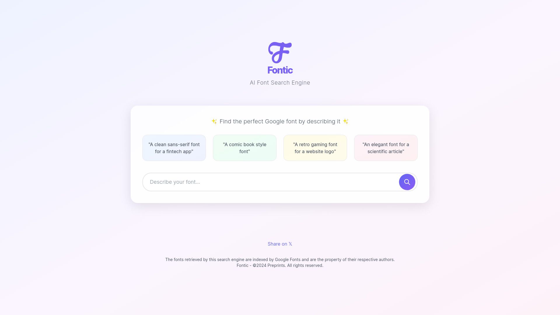 Fontic - AI Font Search Engine image