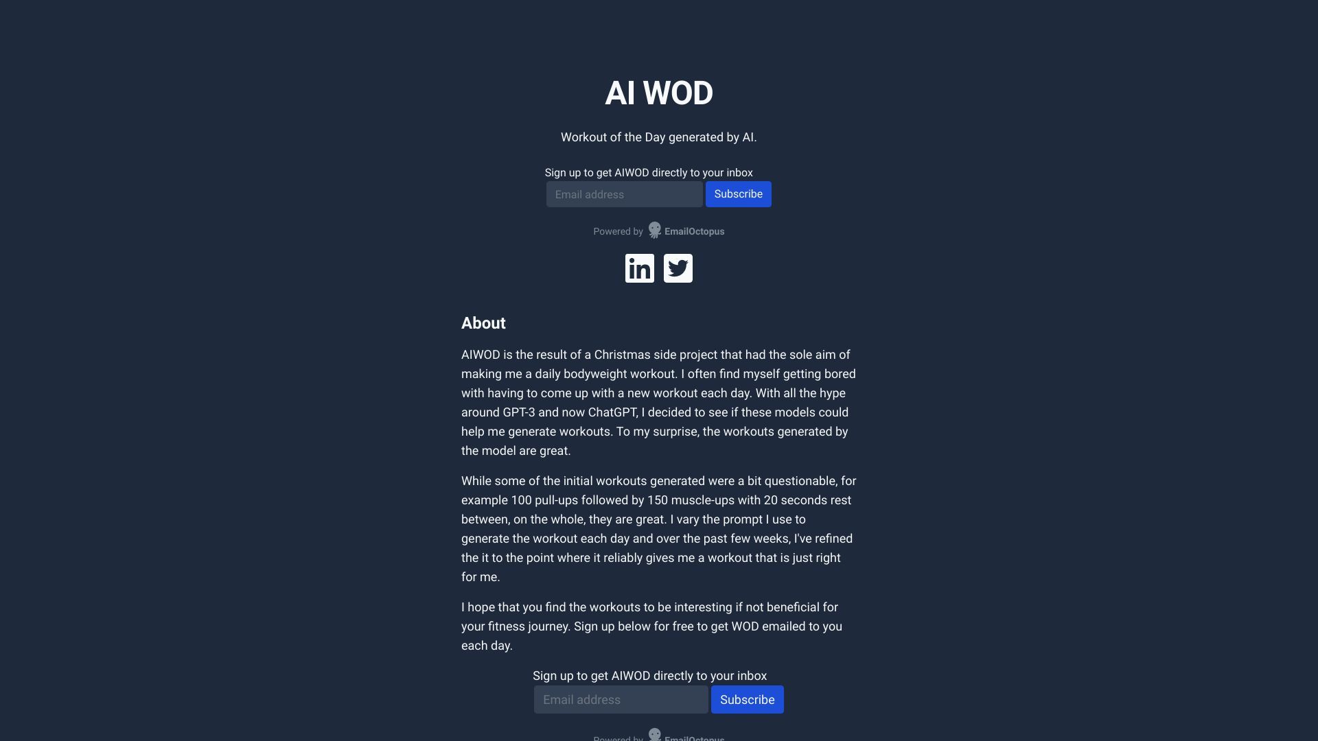 AI WOD image