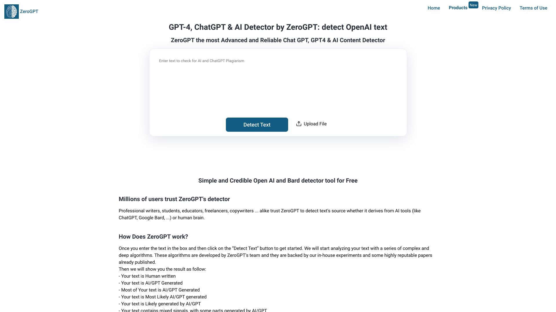 ZeroGPT image