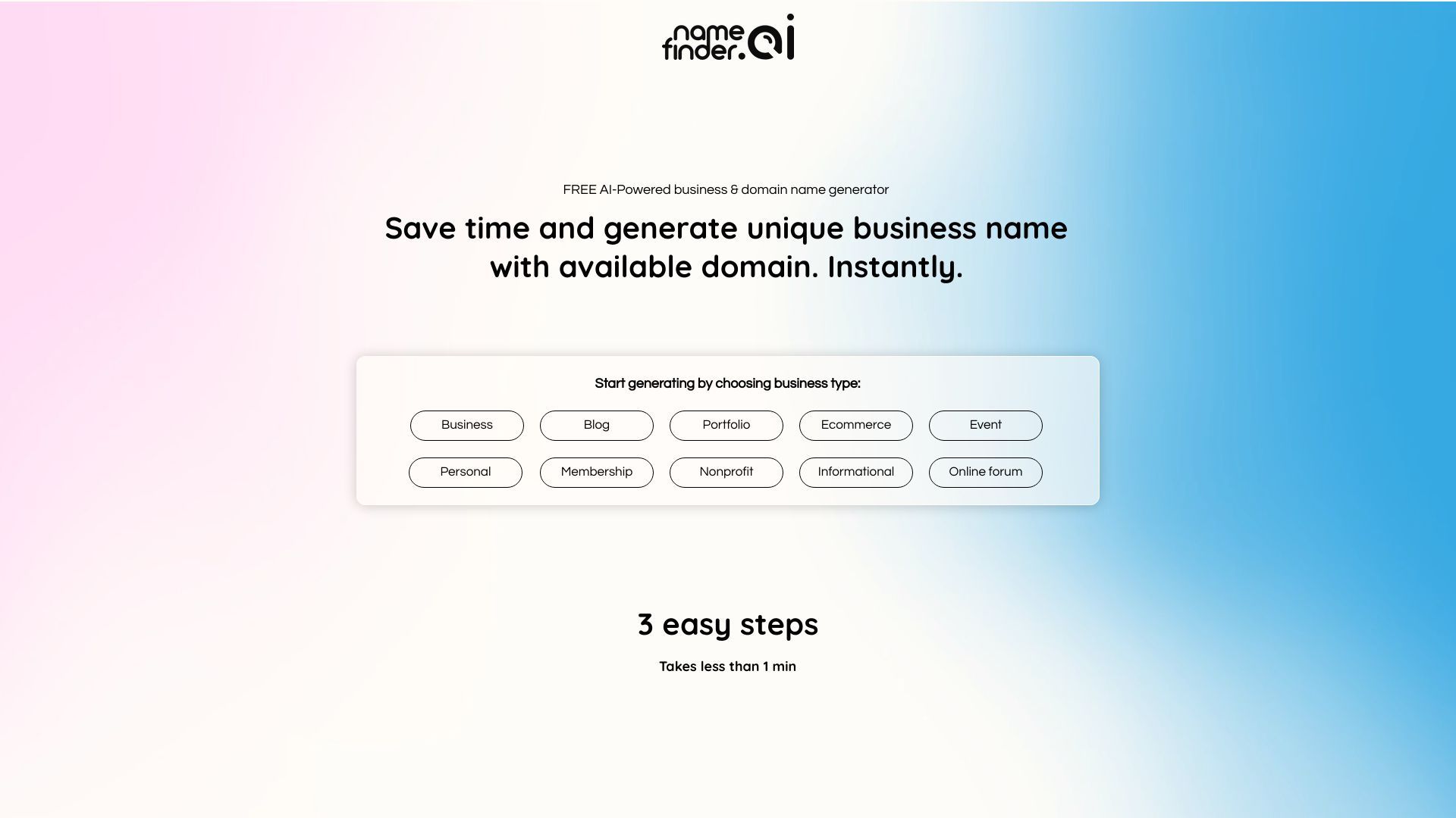 NameFinder | Free AI-Powered Domain Generator image