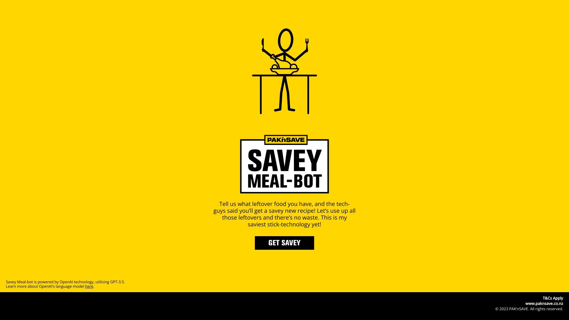 PAK'nSAVE Savey Meal-Bot image