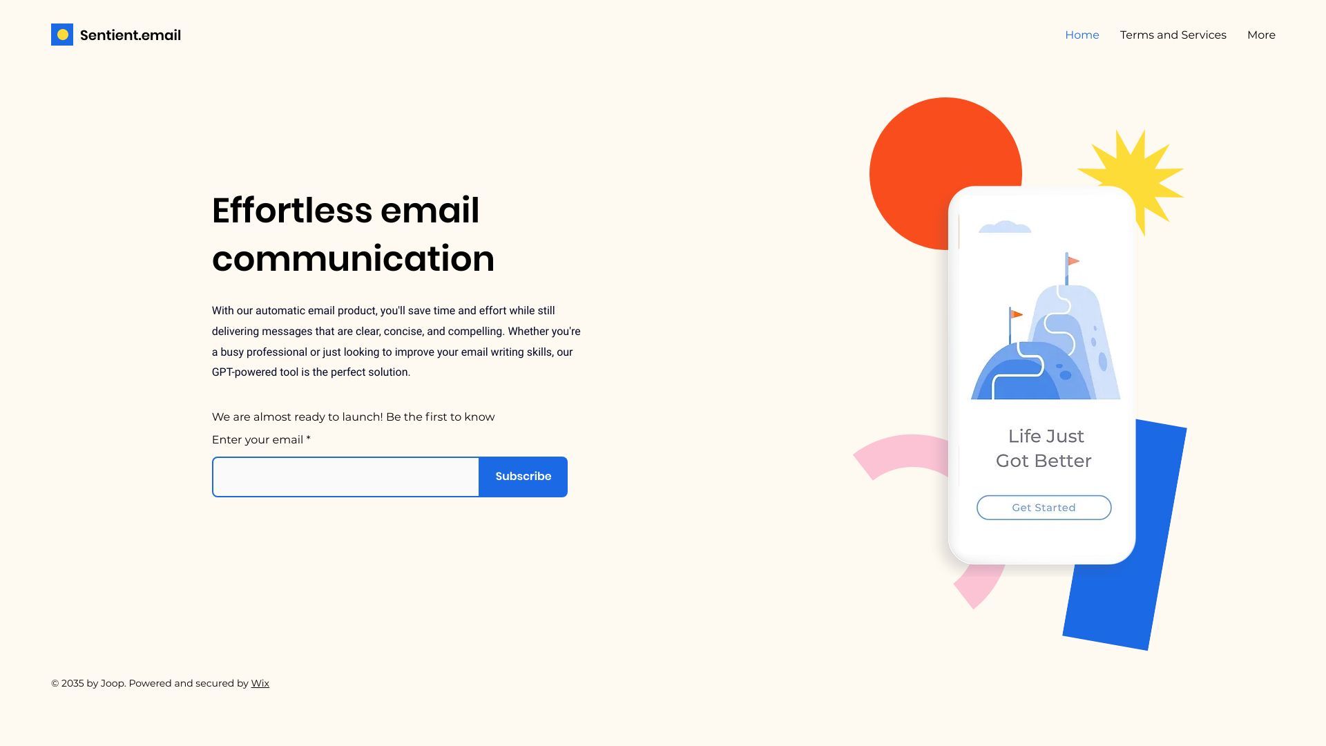 Sentient.email image
