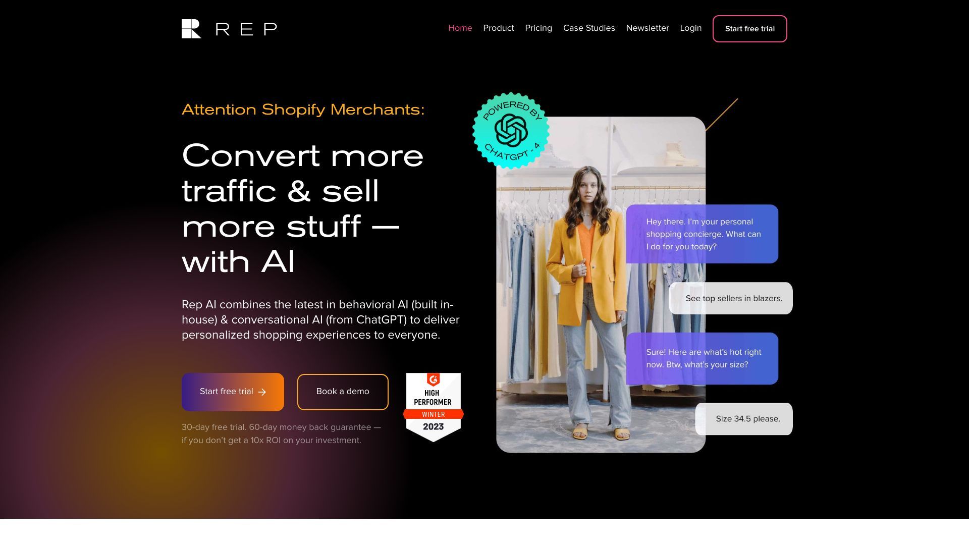Rep AI Home image
