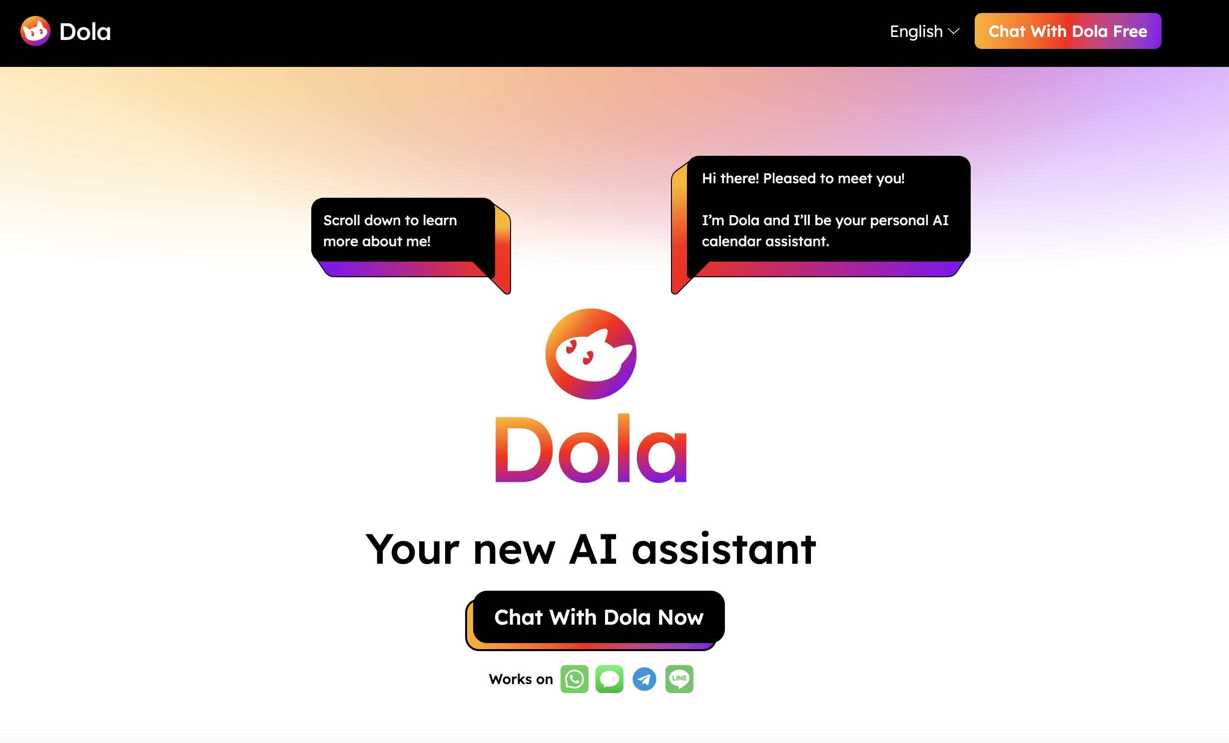 Dola - AI Calendar Assistant image