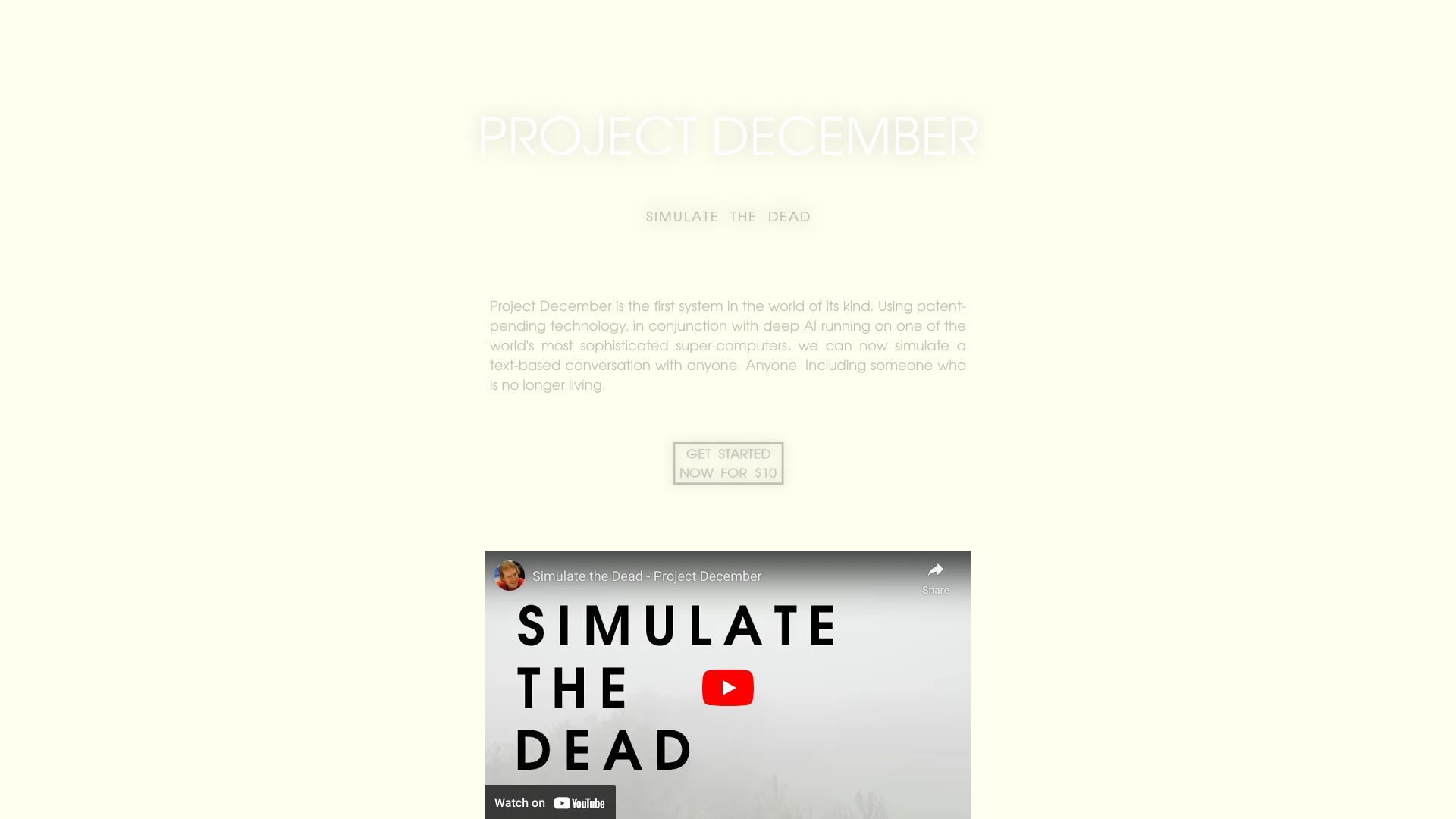 Project December image