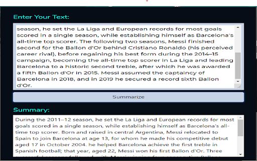 Text Summarizer image