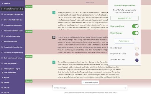 ChatGPT Helper - GPTab Chrome Extension image