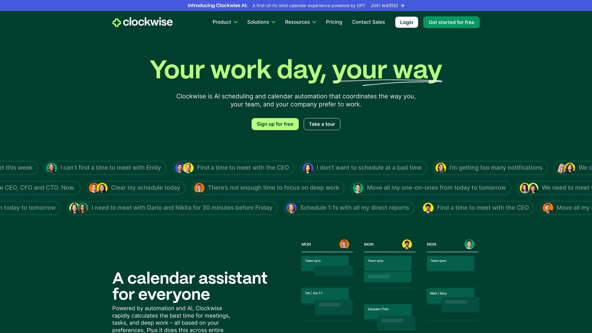 Clockwise: AI Powered Time Management Calendar image