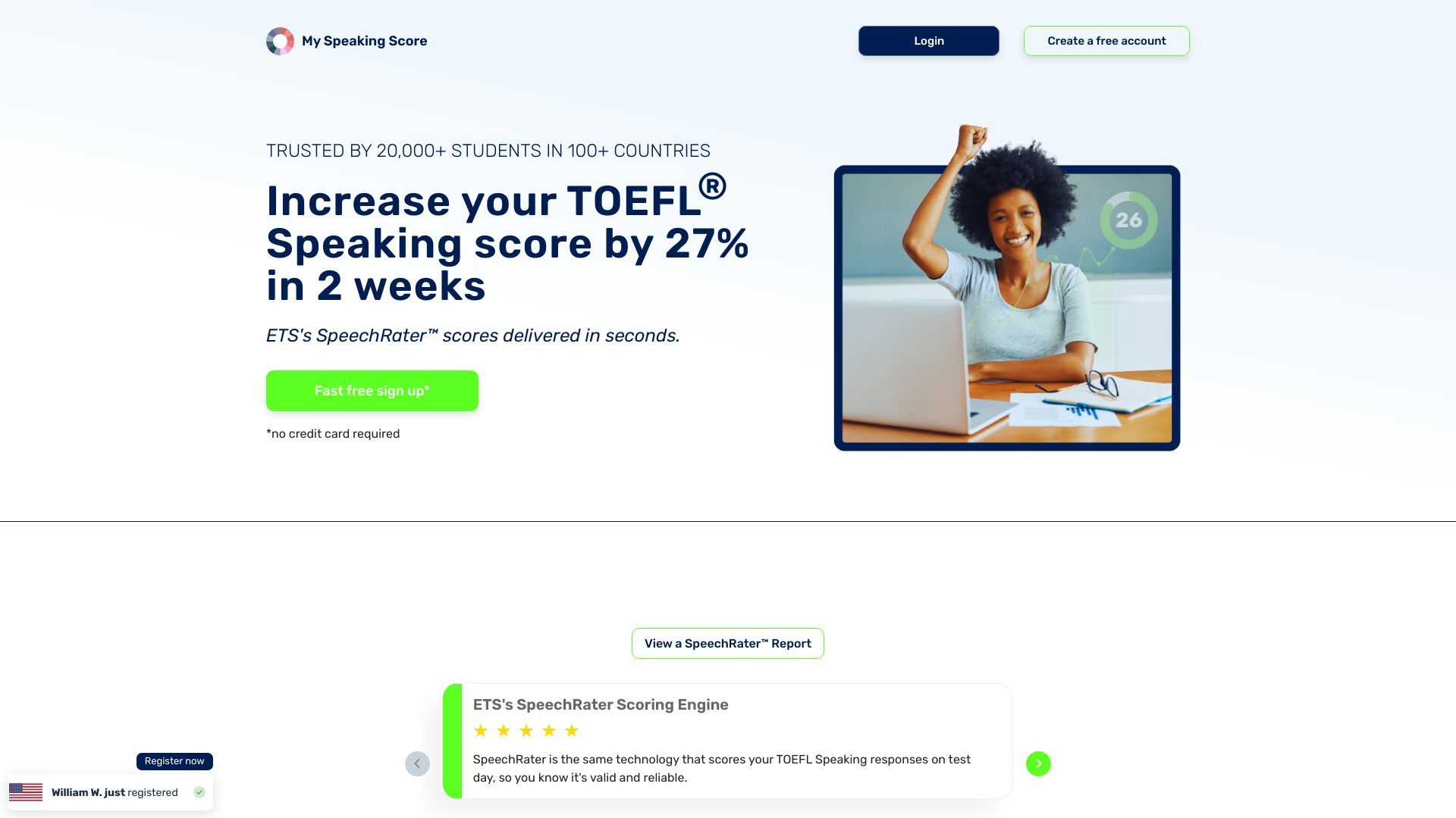 My Speaking Score image