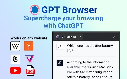 GPTBrowser Web Assistant image
