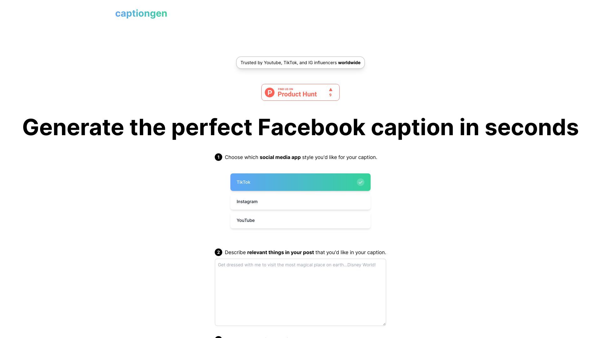 Caption Generator image