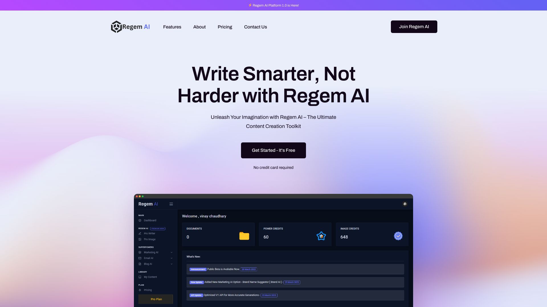 Regem AI Platform image