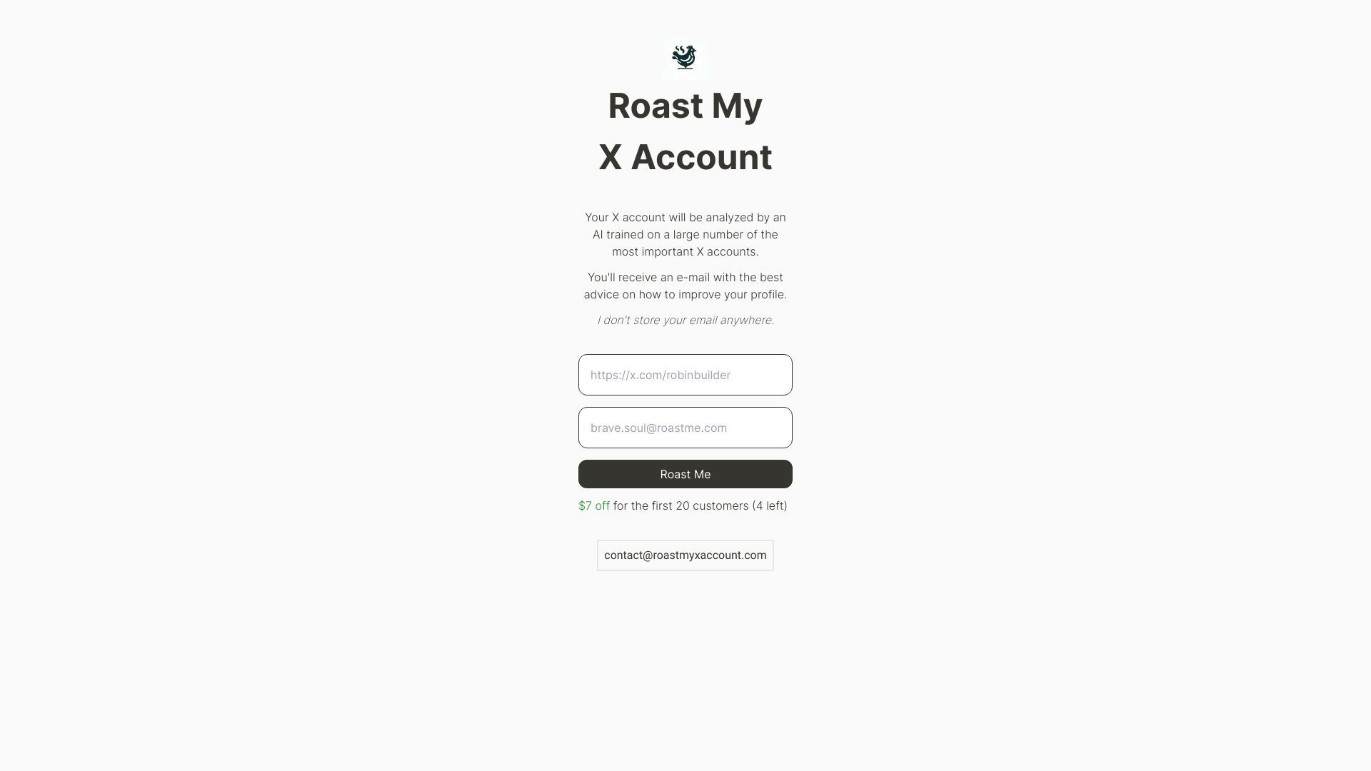 Roast My X Account image