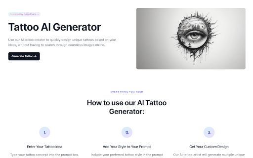 Tattoo AI Generator image