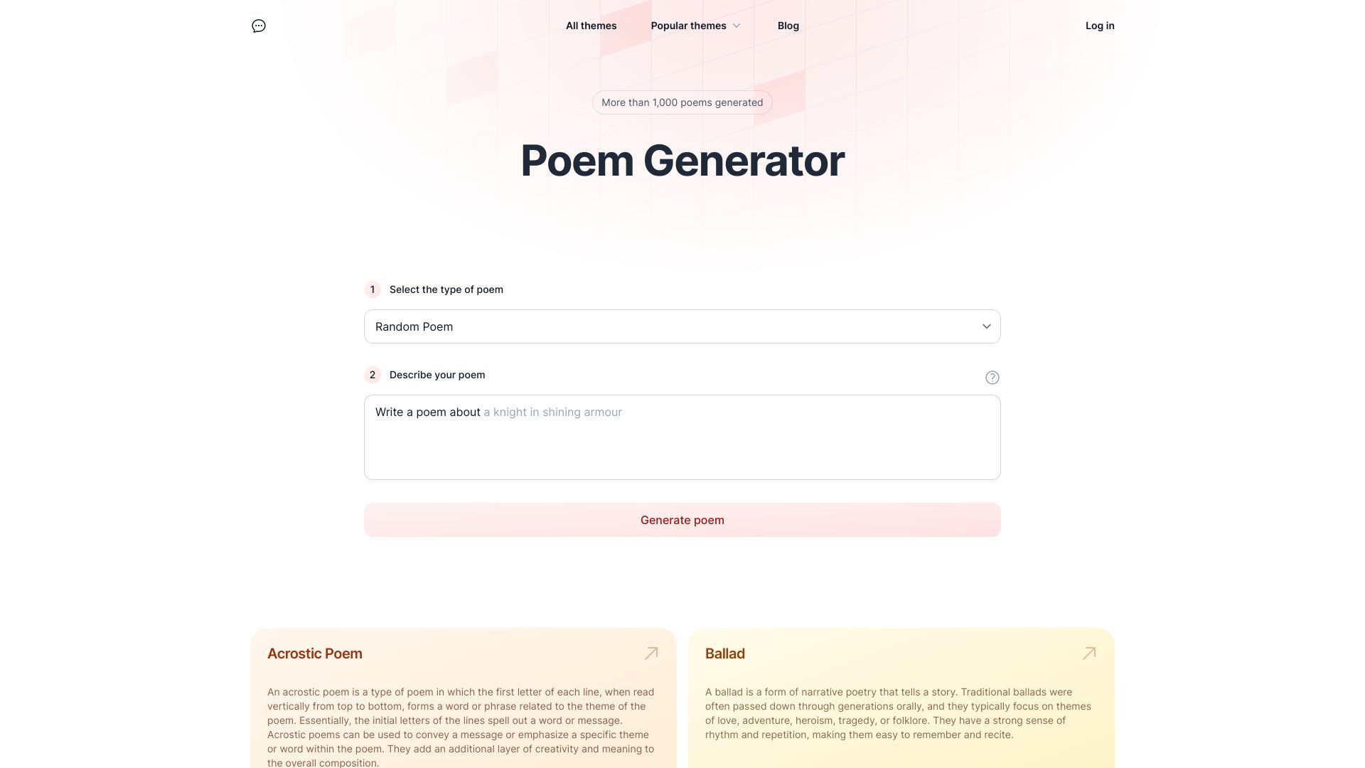 AI Poem Generator image