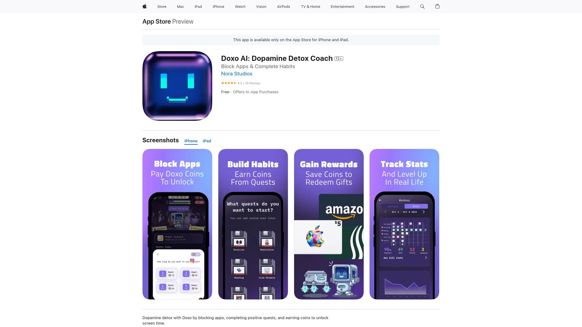 Doxo AI: Dopamine Detox Coach image