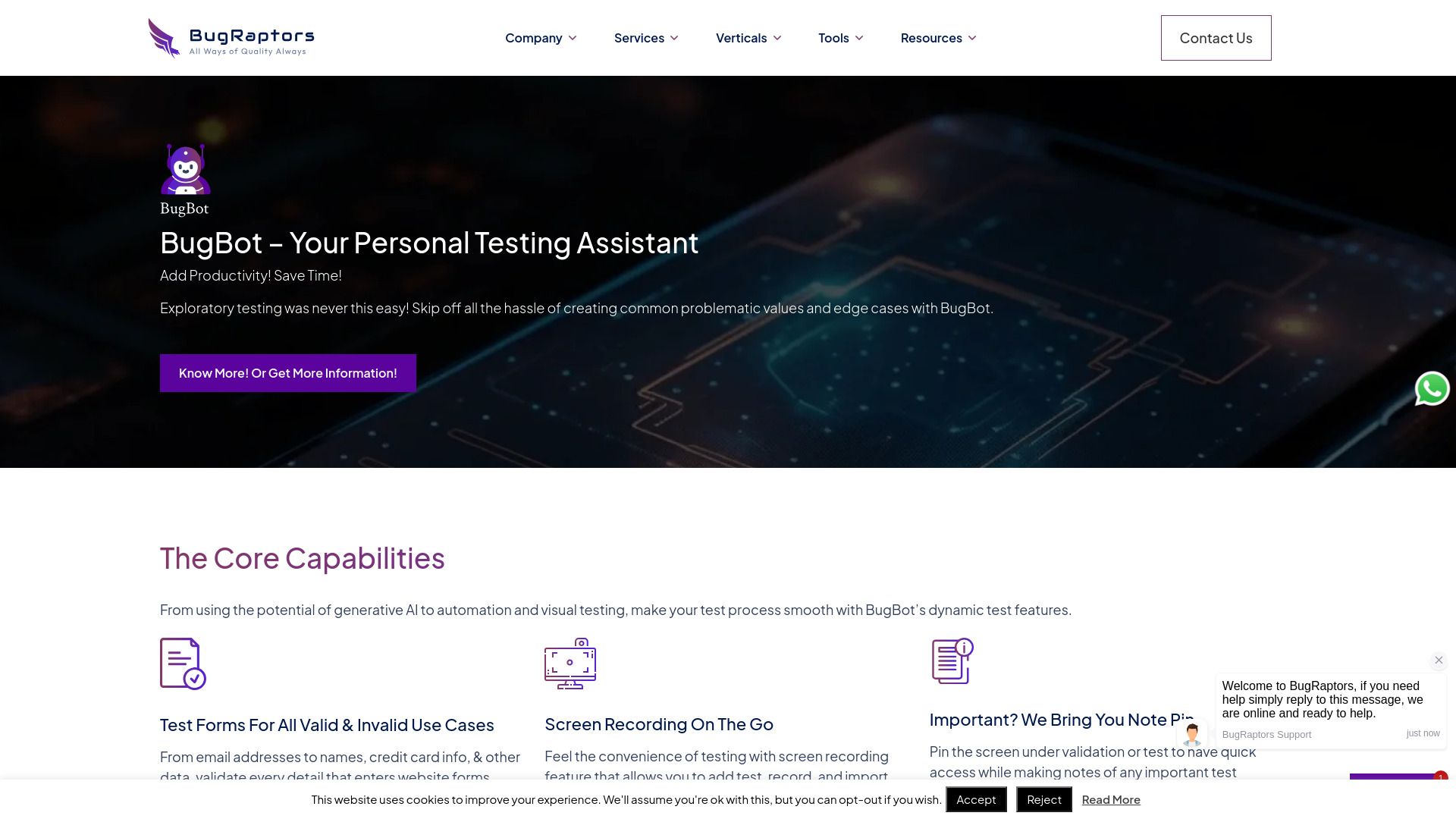 BugBot - An AI-based Intelligent Automation Testing Tool image