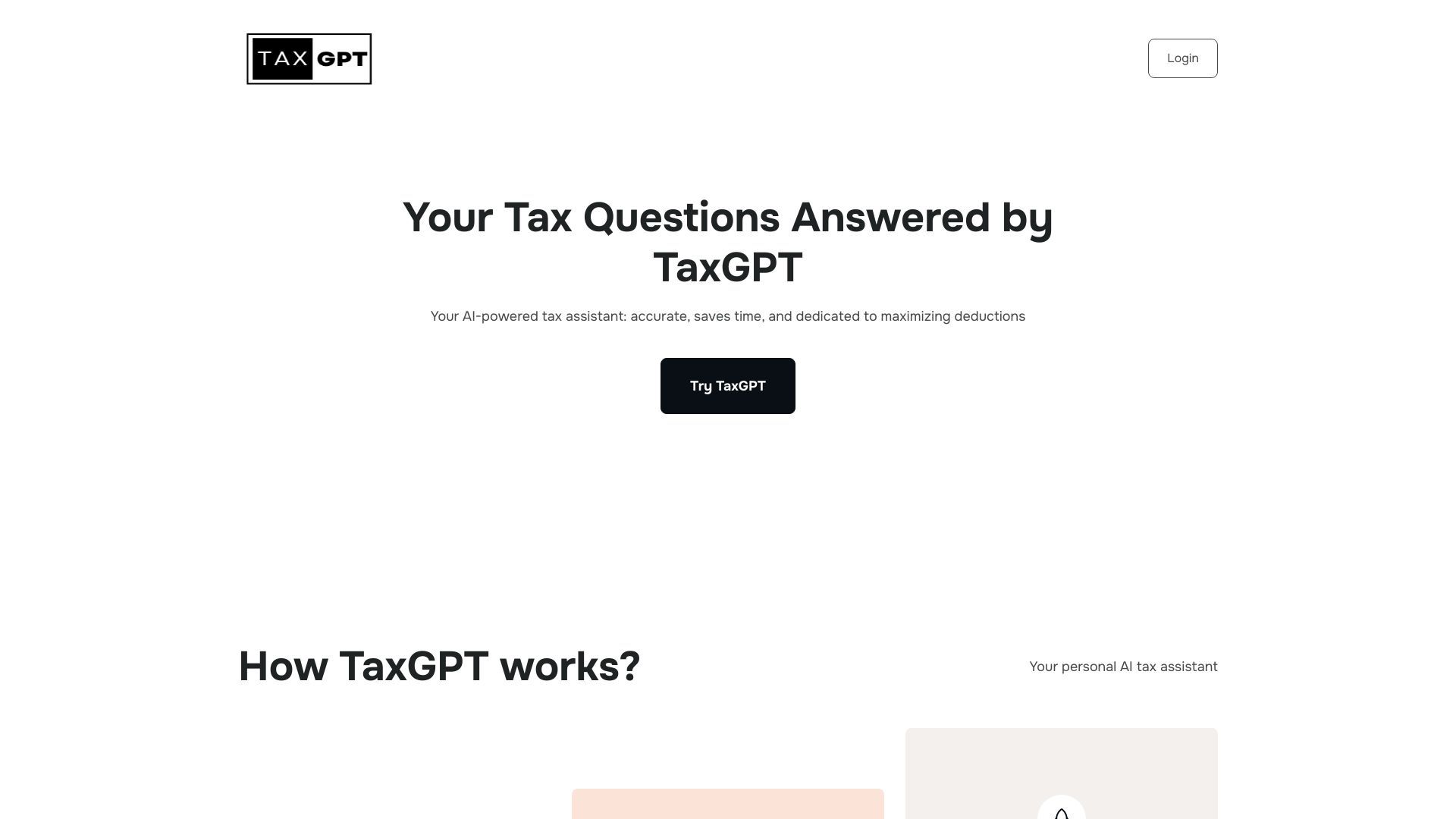 TaxGPT: Your AI Tax Assistant image