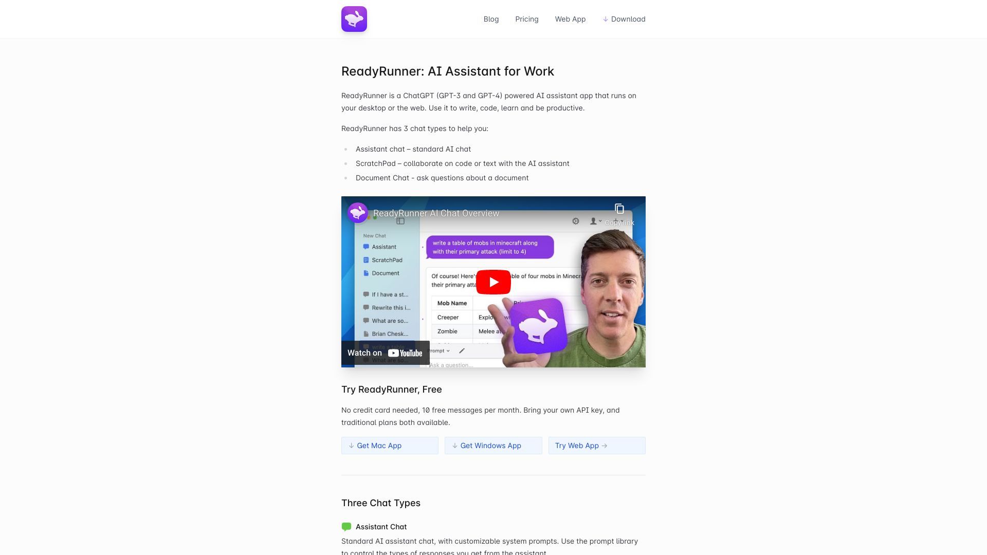 ReadyRunner GPT Chat for Desktop image