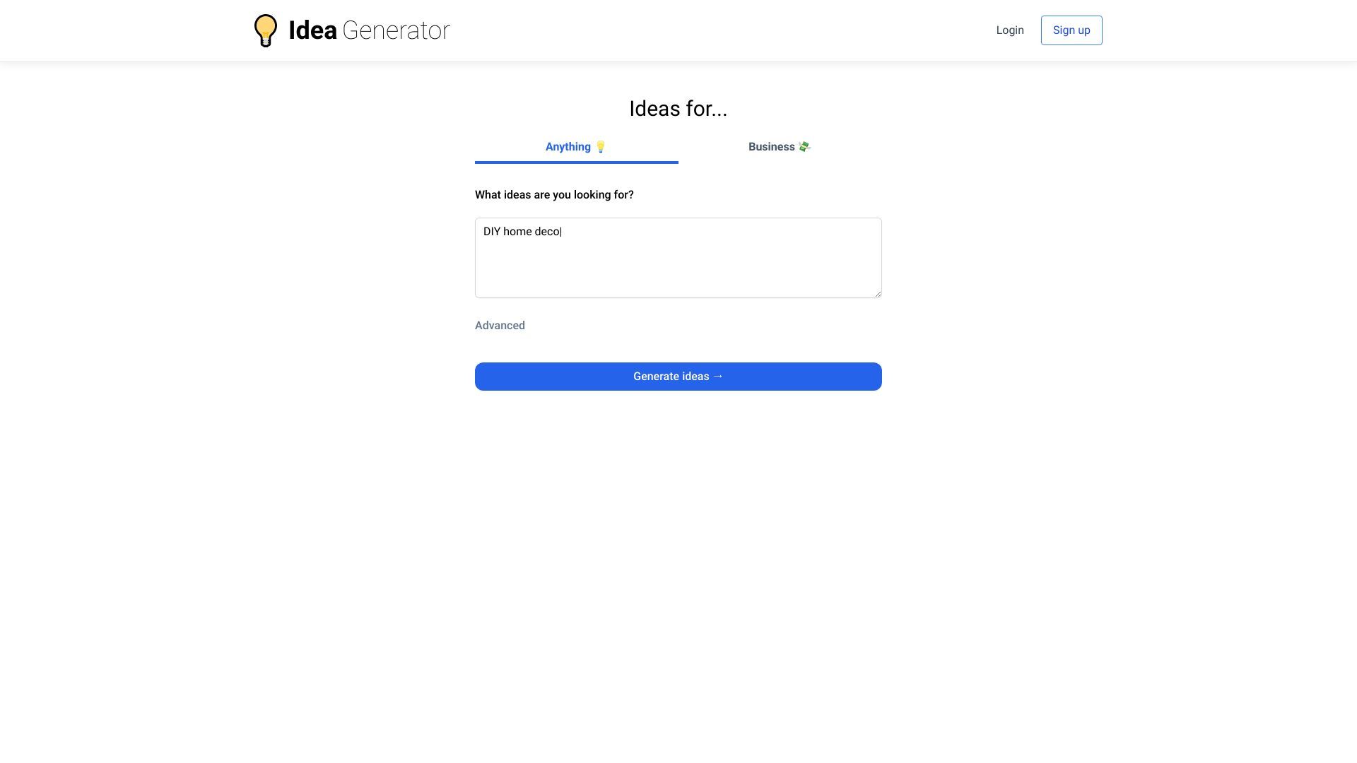 Idea Generator image