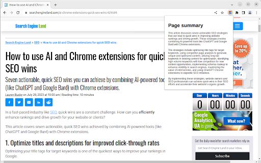 Page Summary image
