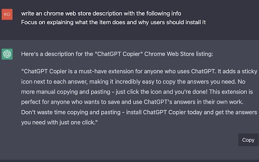 ChatGPT Copier image