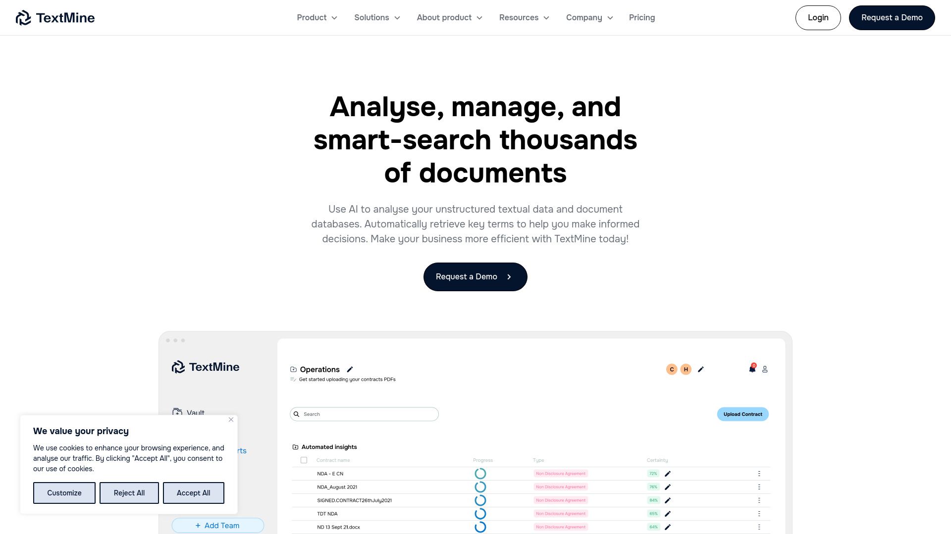 TextMine: AI Powered Knowledge Base image