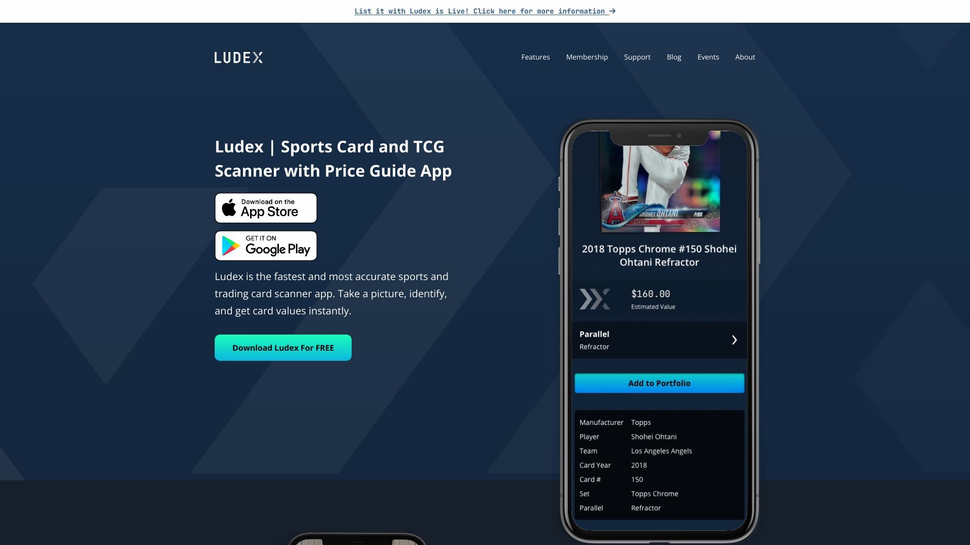 Ludex | Sports Card and TCG Scanner with Price Guide App image