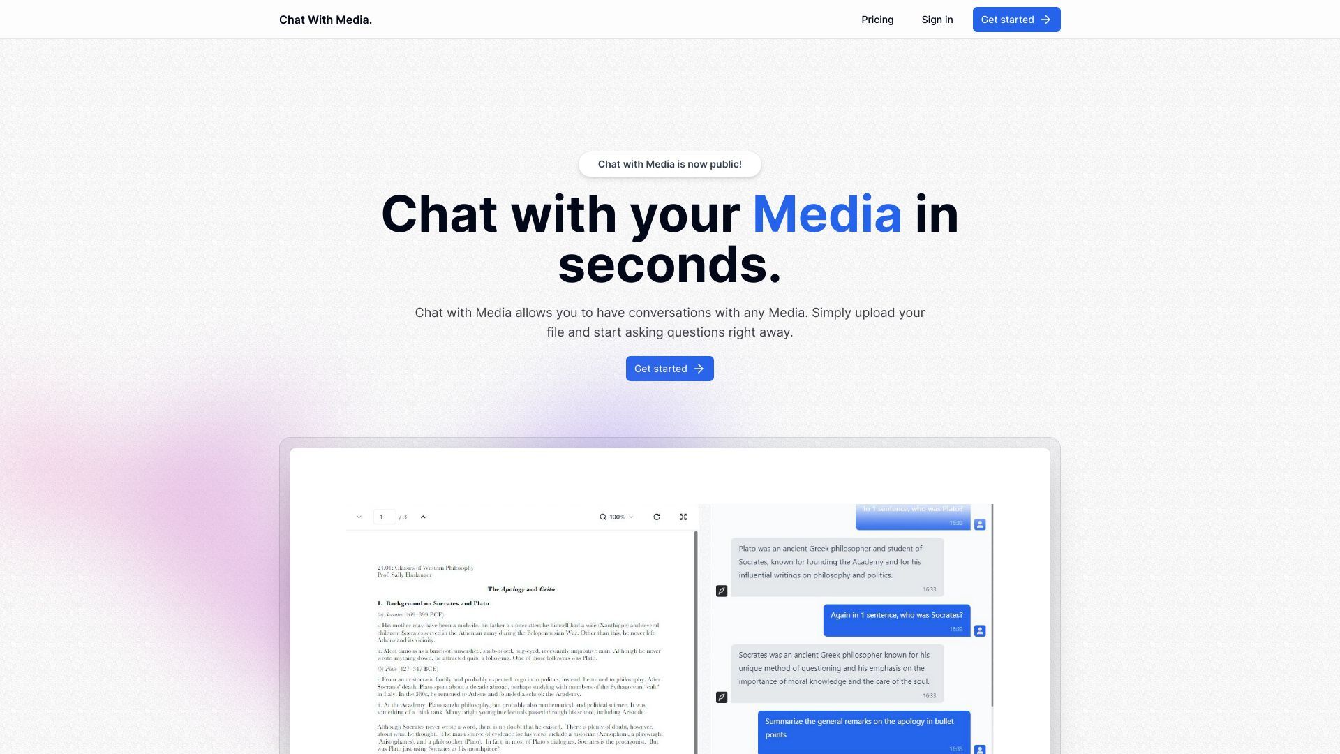 Chat With Media image
