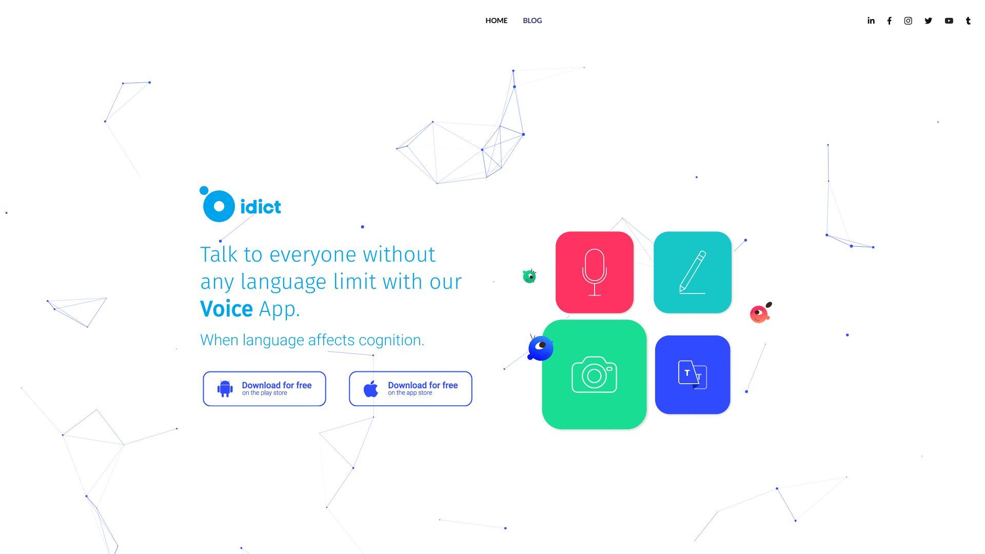 idict | Voice Cloning Translation App image