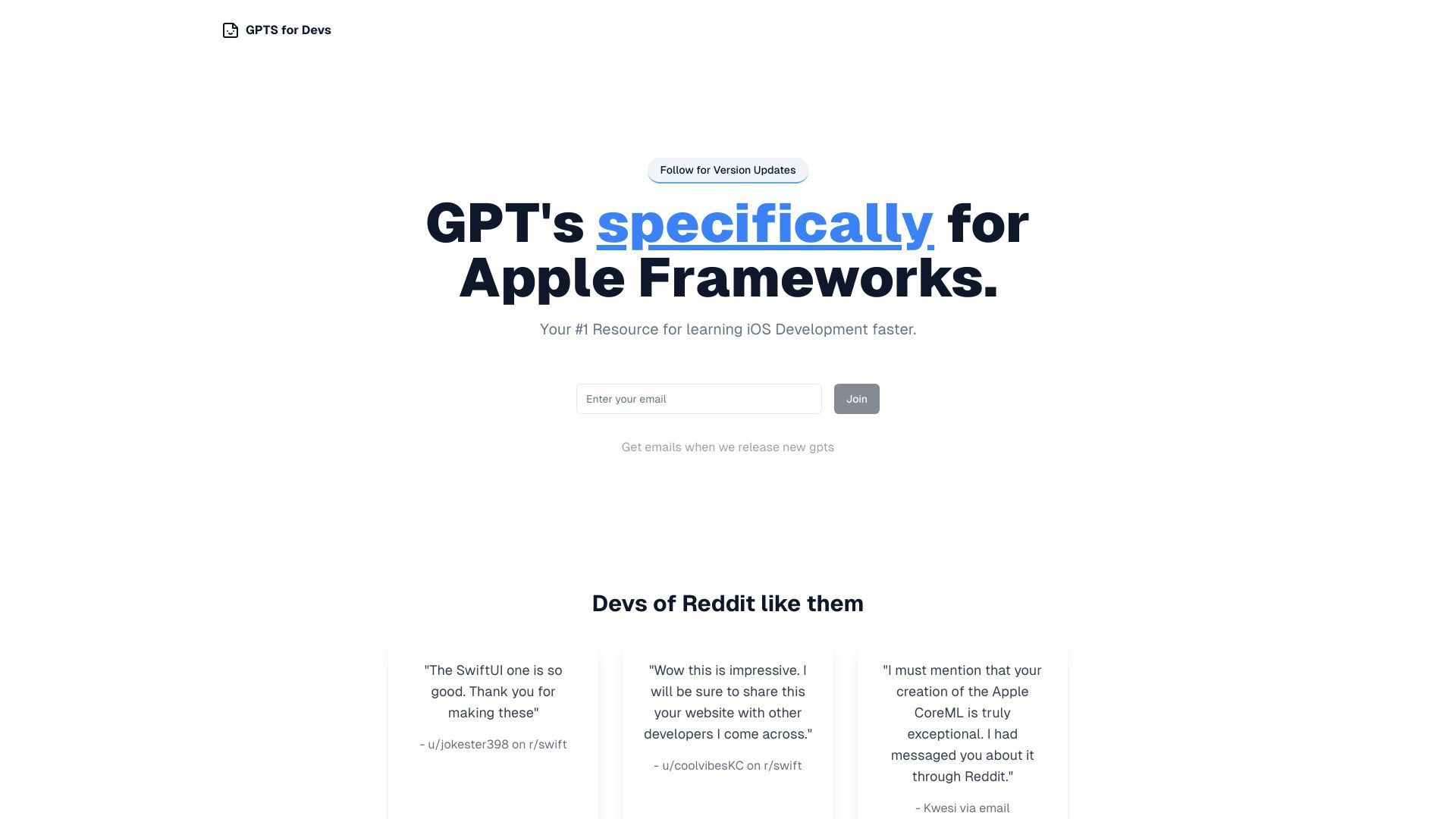 GPTs For Devs image