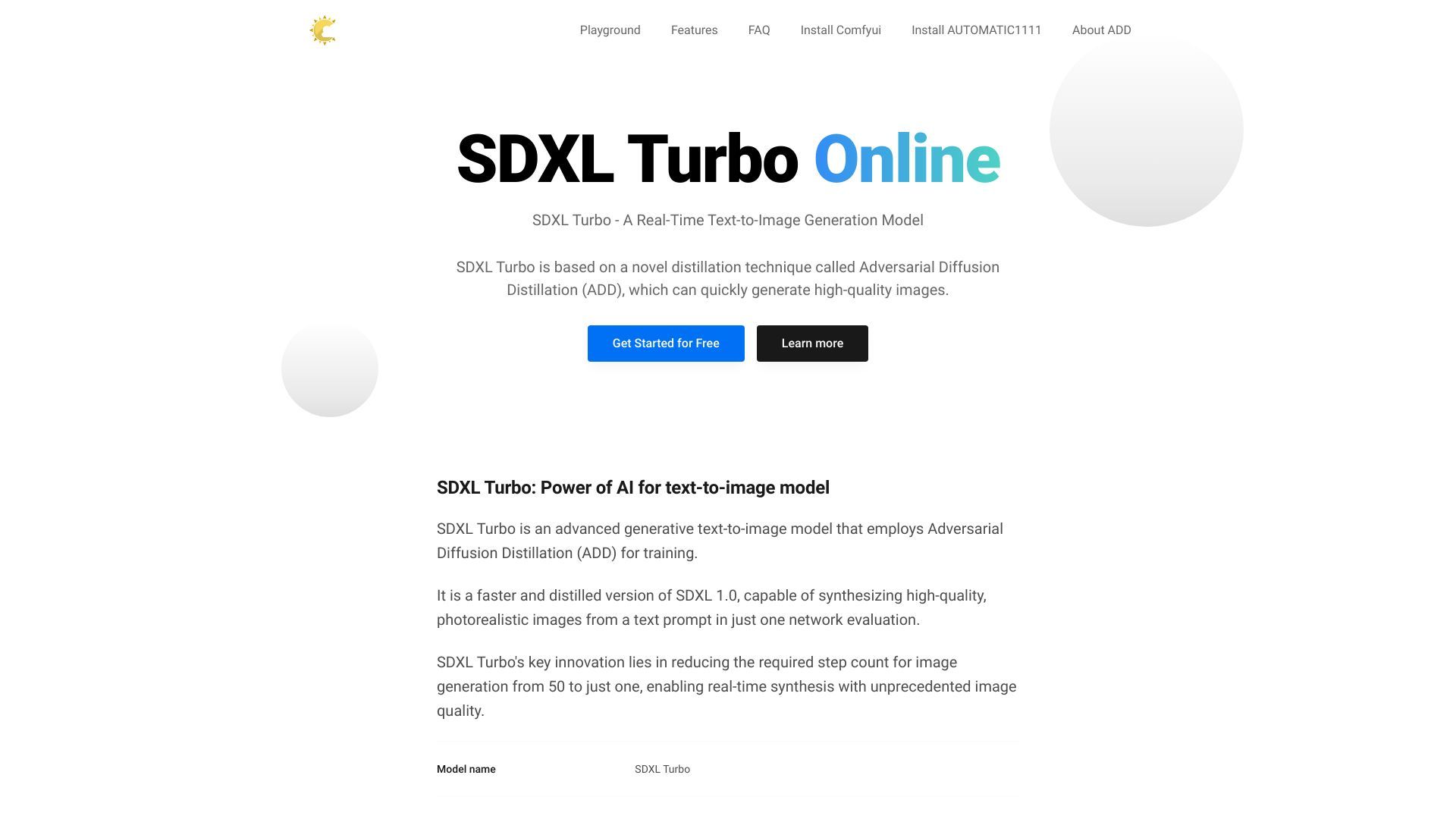 SDXL Turbo image