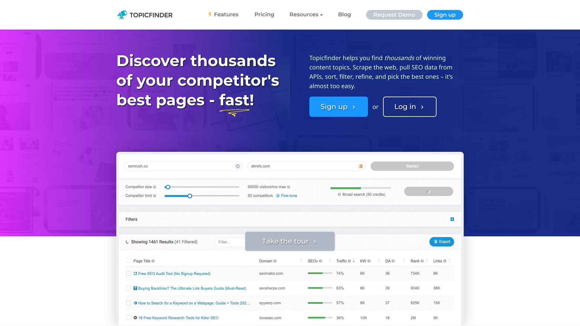 Topicfinder - The Ultimate Blog Content Title Finder and Generator image