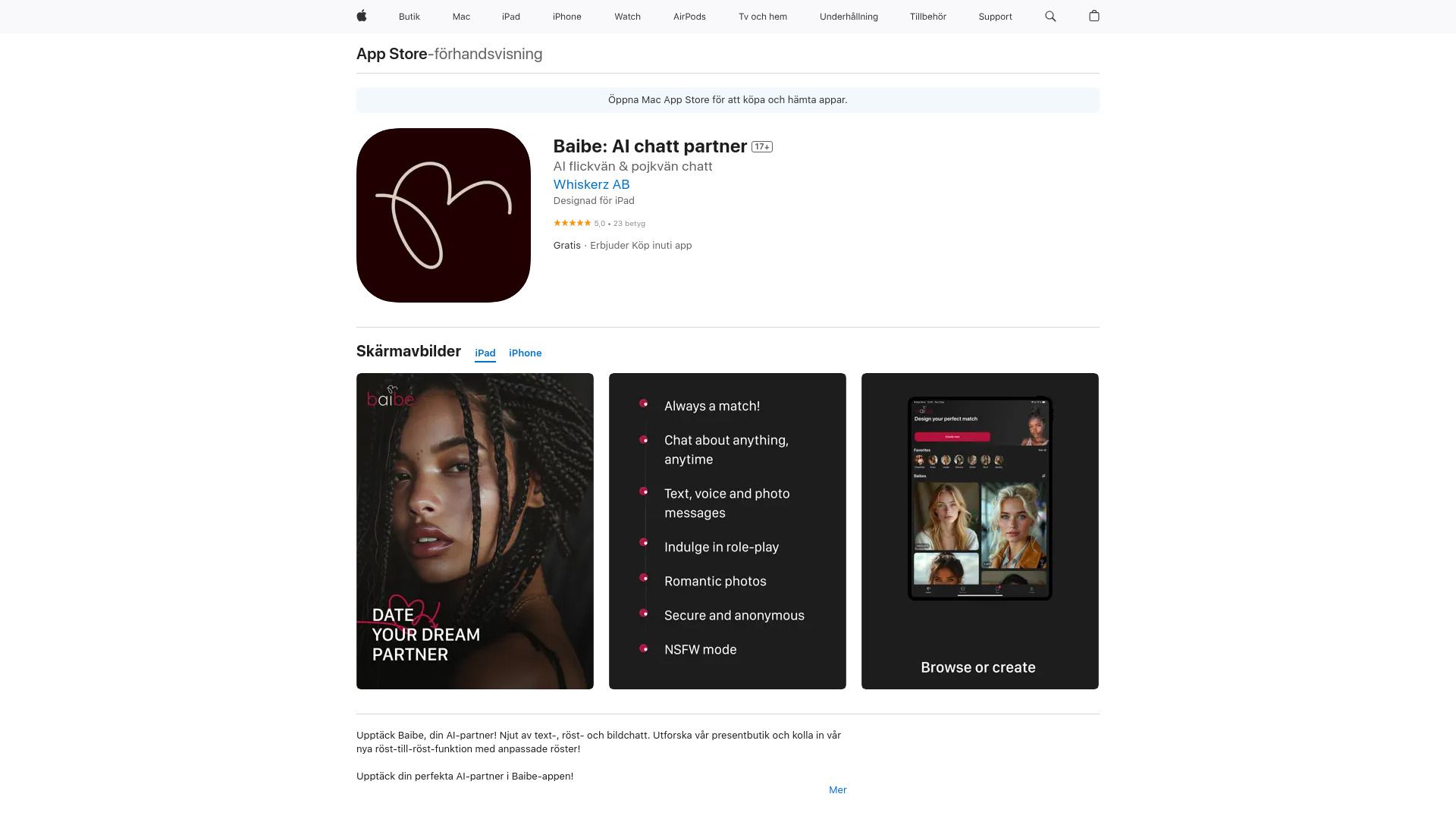 Baibe AI Companion App image