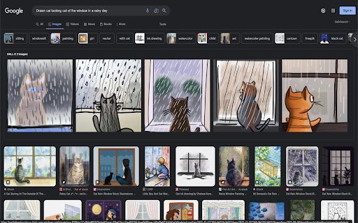 DALL-E 2 Google Extension image