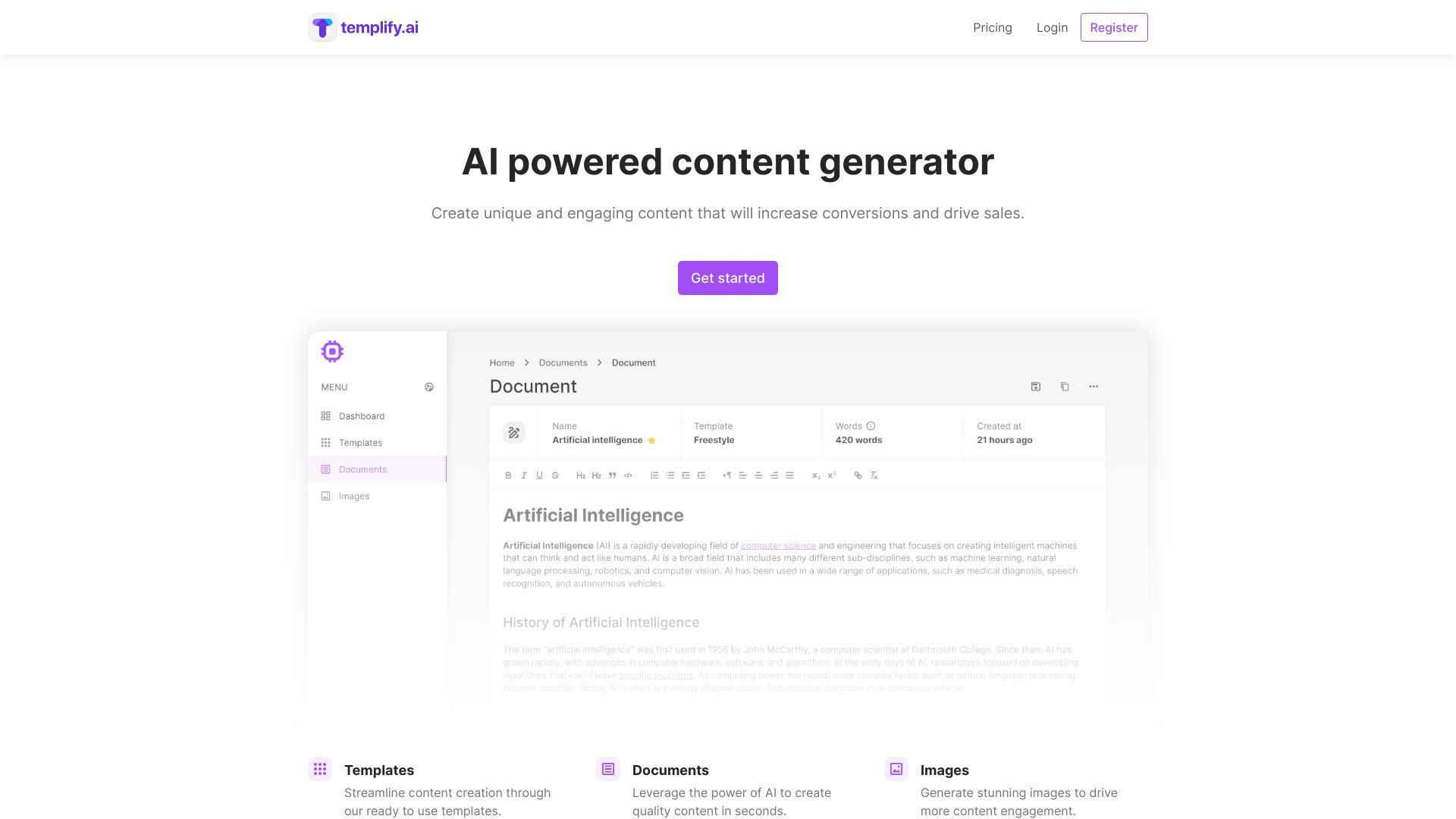 Templify.ai image
