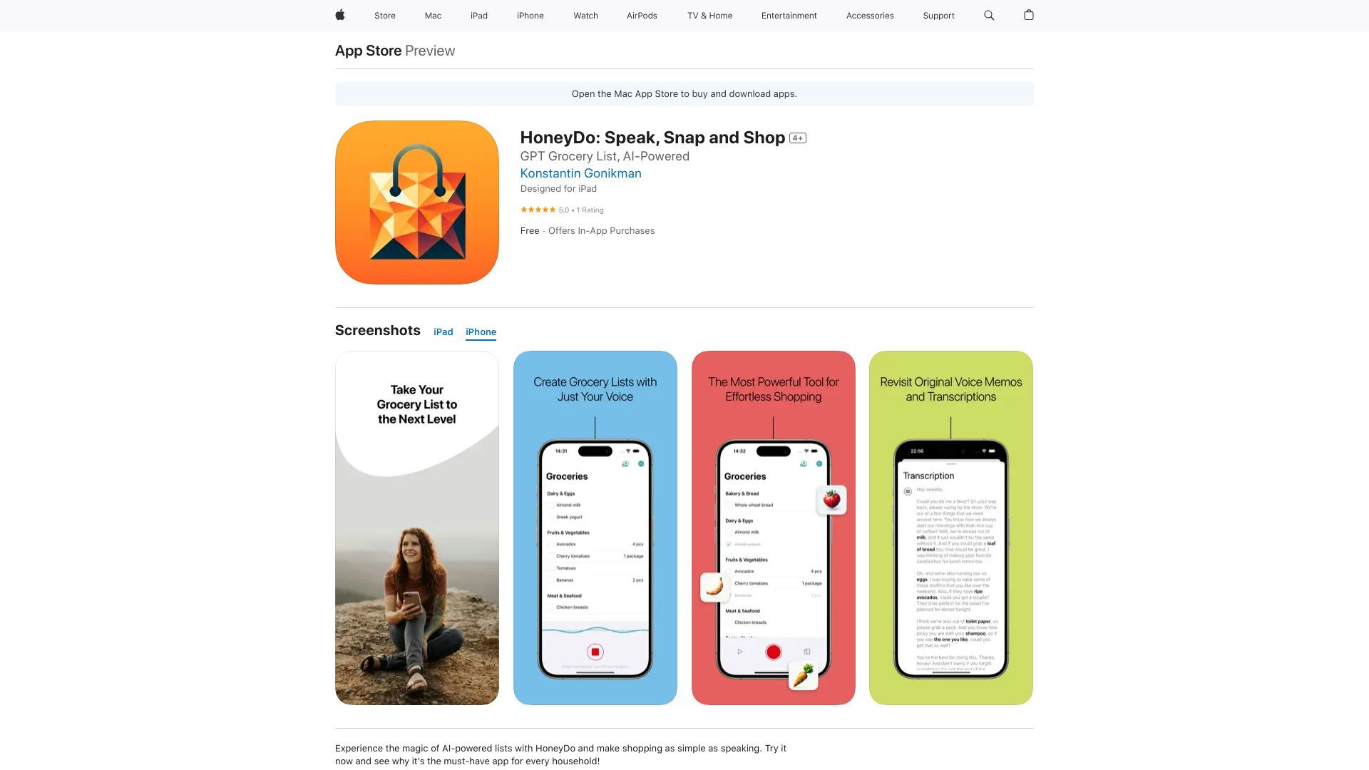 HoneyDo: Speak, Snap and Shop image