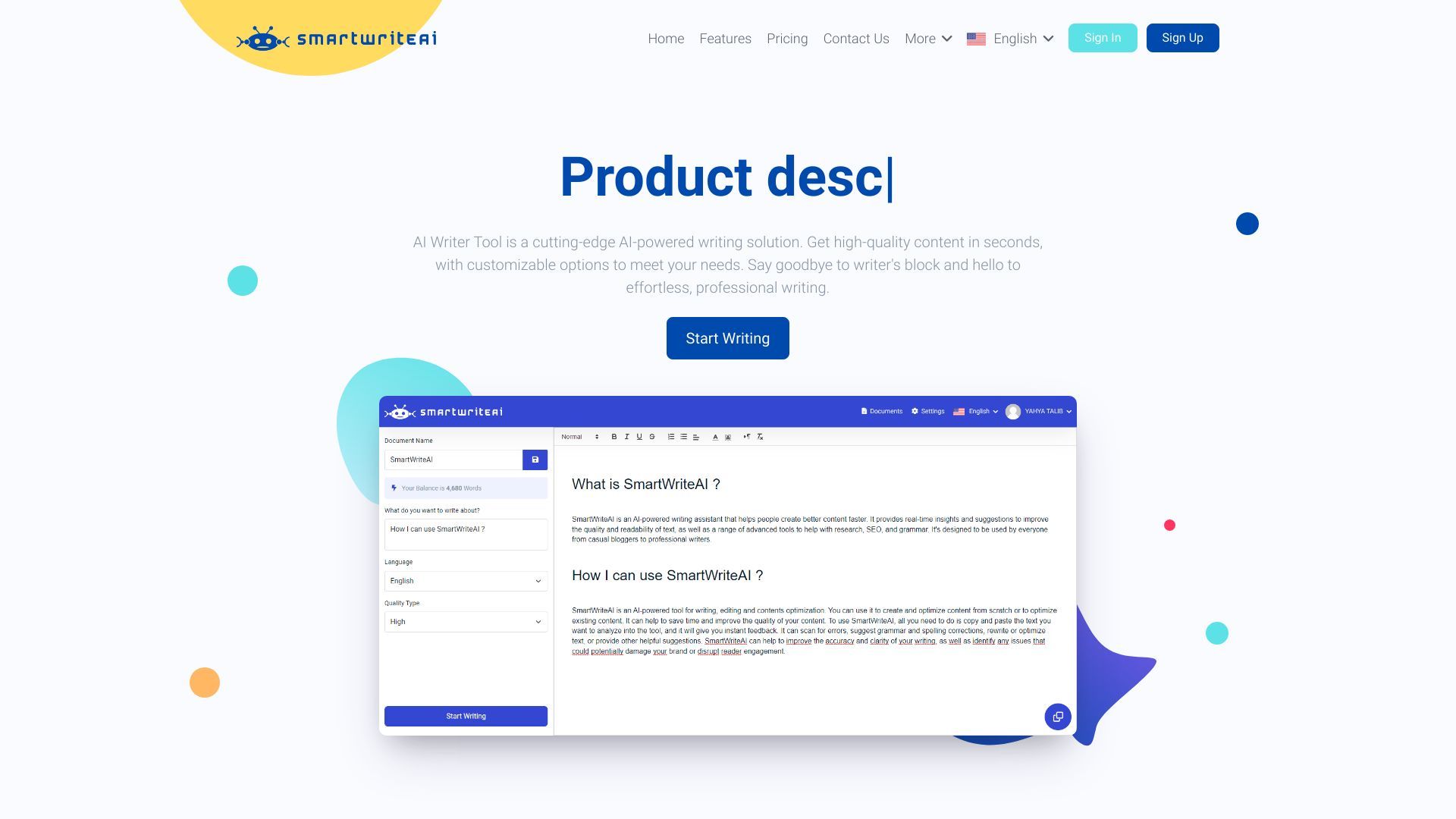 SmartWriteAI image