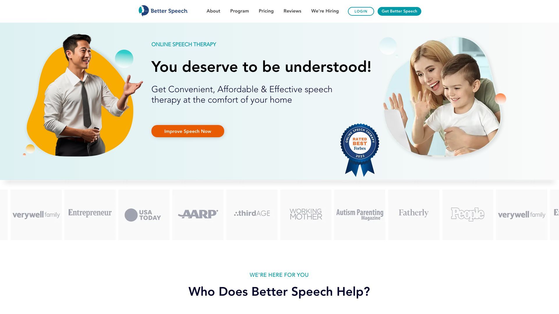 Better Speech Online Speech Therapy image