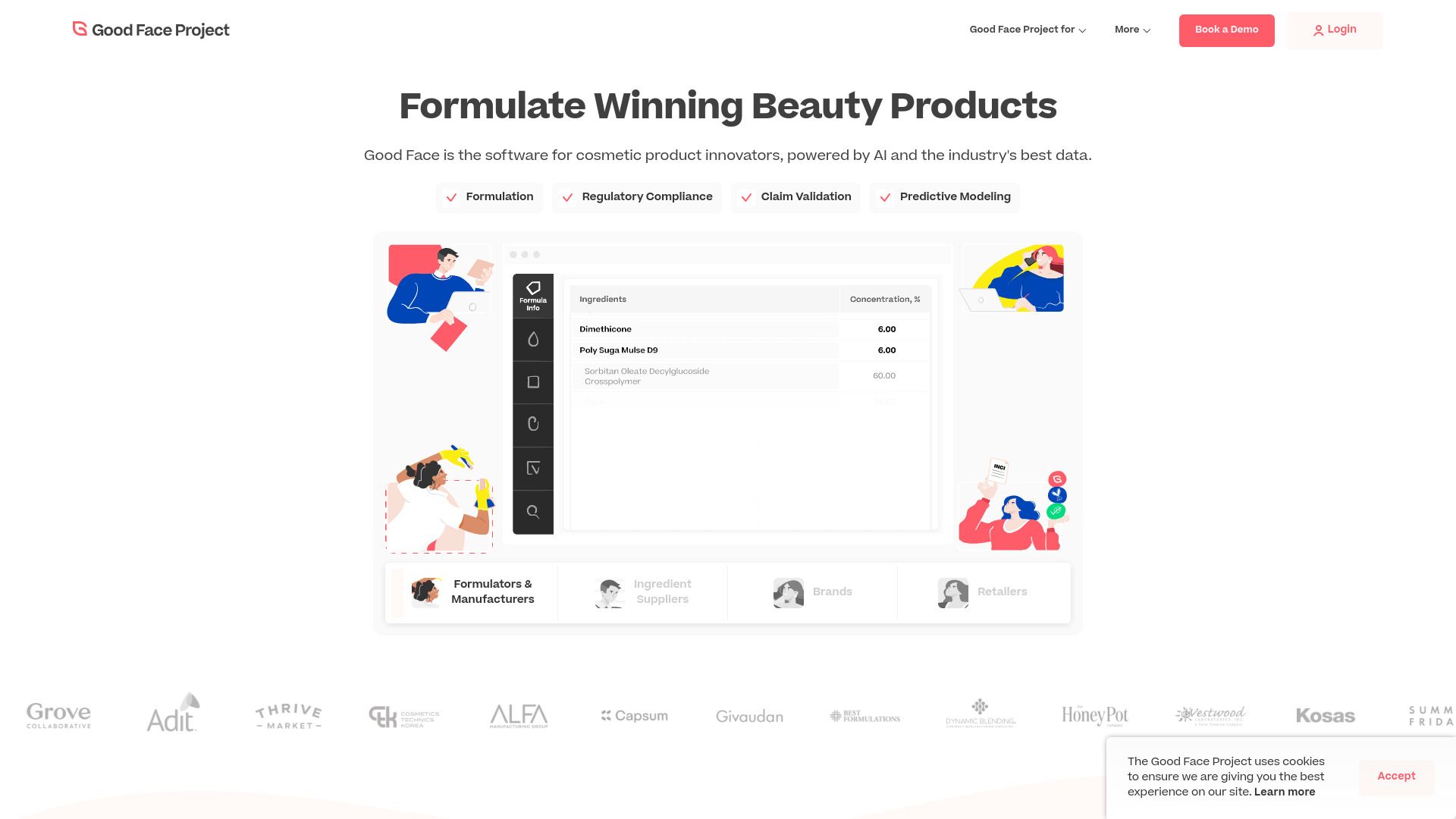 Good Face Regulatory and Formulation Software image