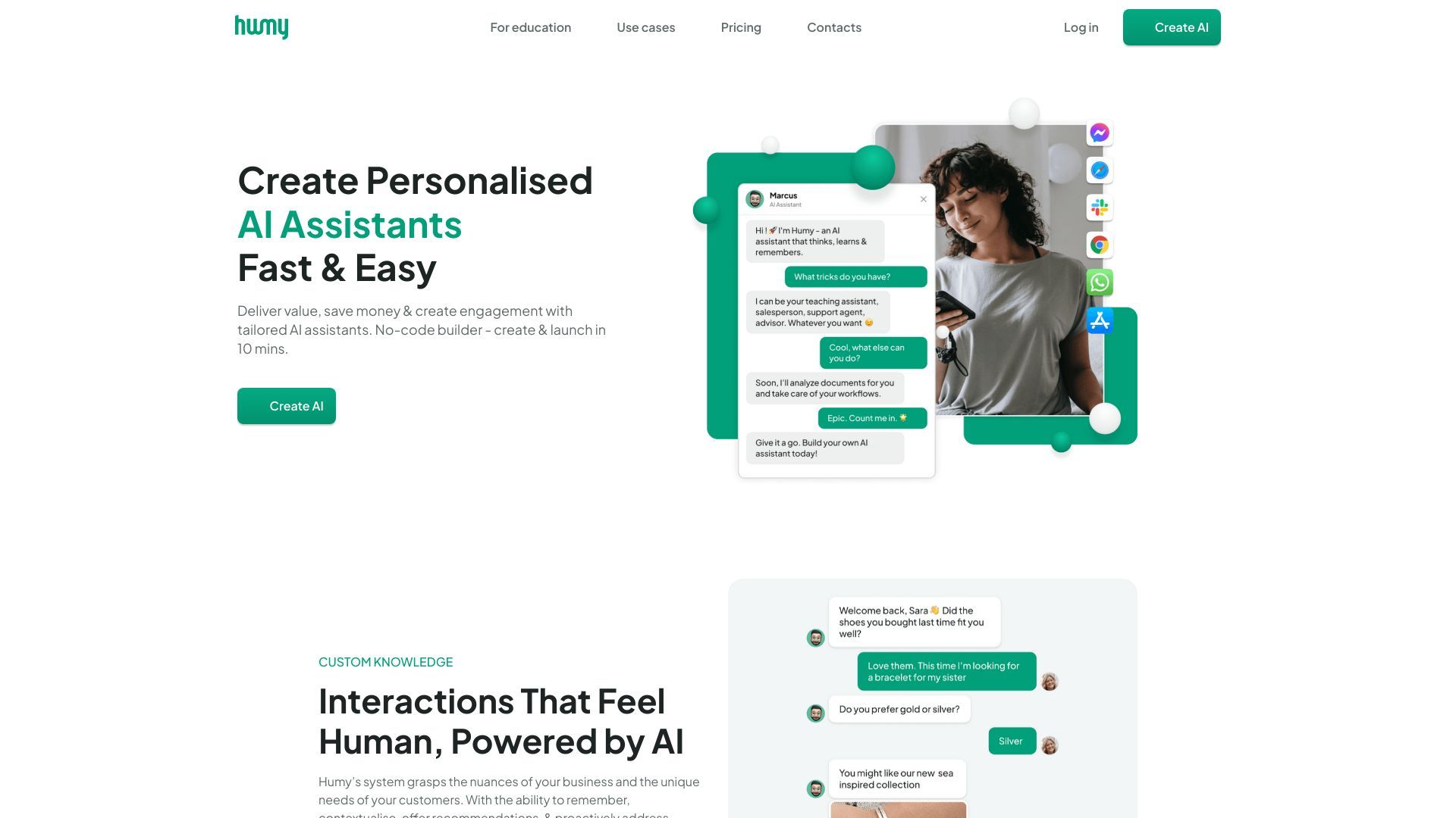 Humy.ai - Grow Your Business with AI Assistants image