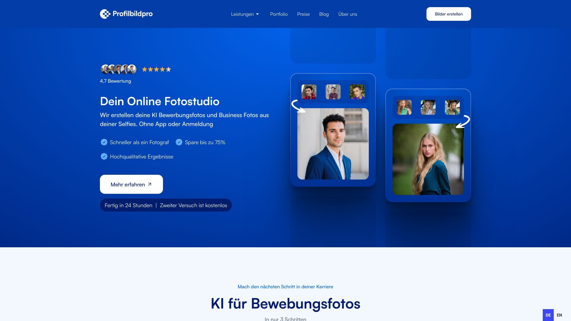 KI Bewerbungsfoto-erstelle KI Businessfoto und AI Profilbild image