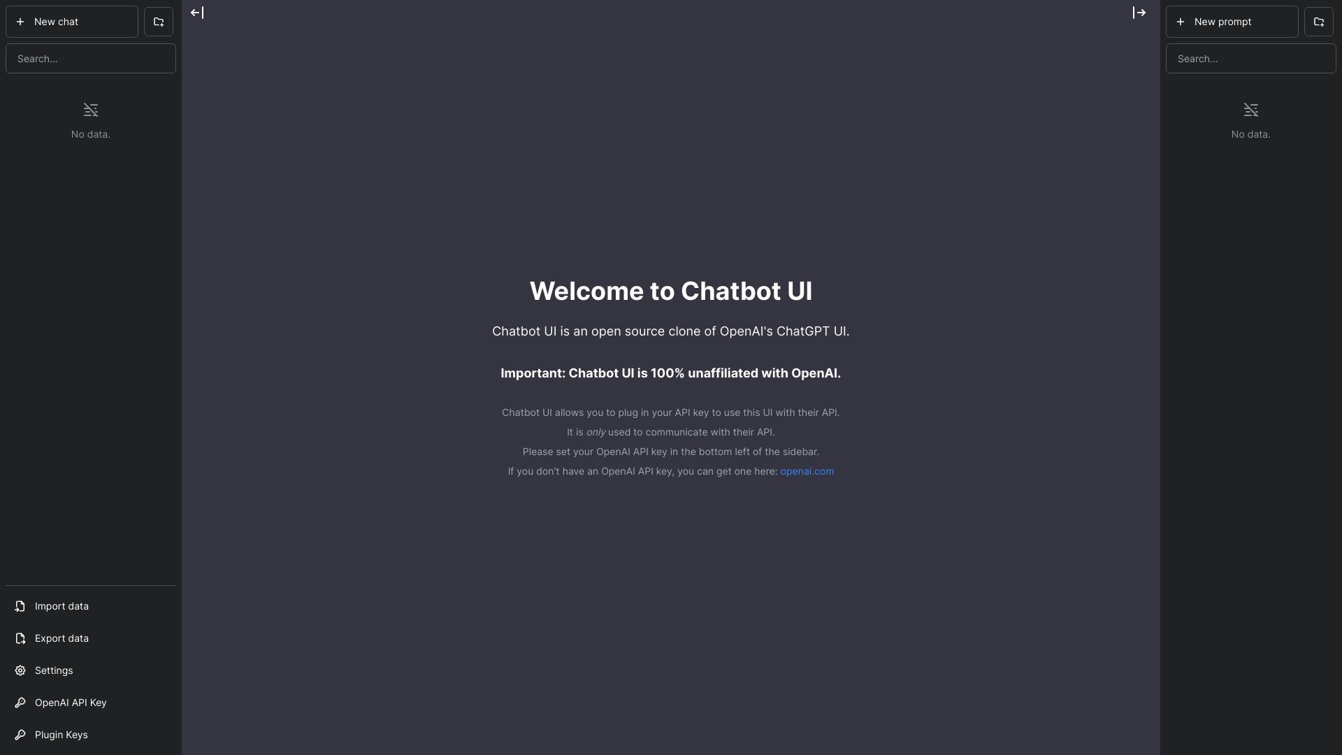 Chatbot UI image